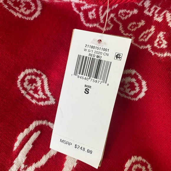 NWT Polo Ralph Lauren Bandanna Crewneck Sweater ❤️ - Picture 4 of 6